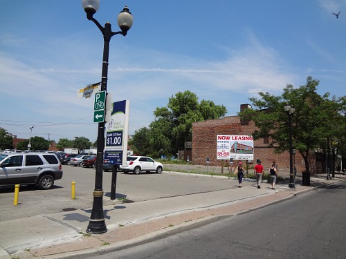 Beume plans to merge the parking lot with the adjacant vacant lot to construct the new building