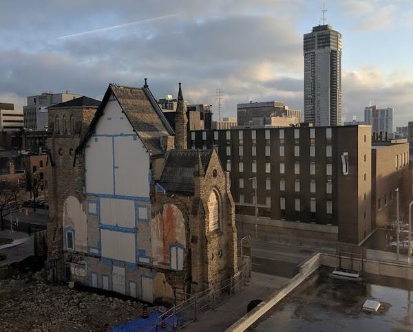 Overlooking the remains of James Baptist Church (RTH file photo)