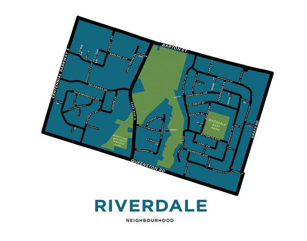Jelly Bros map of Riverdale neighbourhood