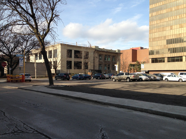 Parking lot at 20 Jackson Street West (Image Credit: Jon Dalton)