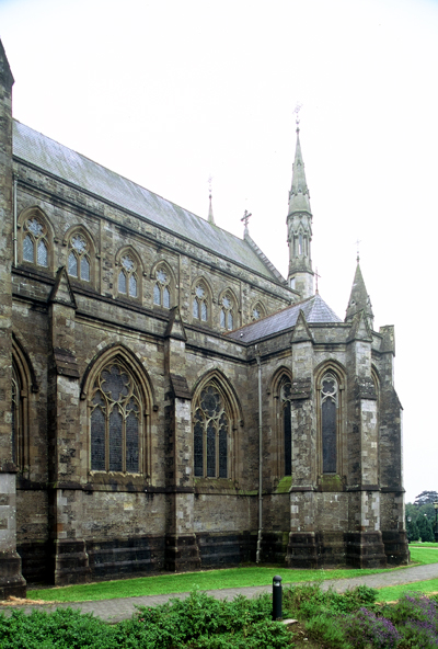 Fig. 5. Monaghan Cathedral, N nave exterior, J.J. McCarthy, 1861.