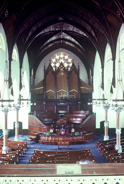 Fig. 14. Hamilton, James Street Baptist Church, interior.