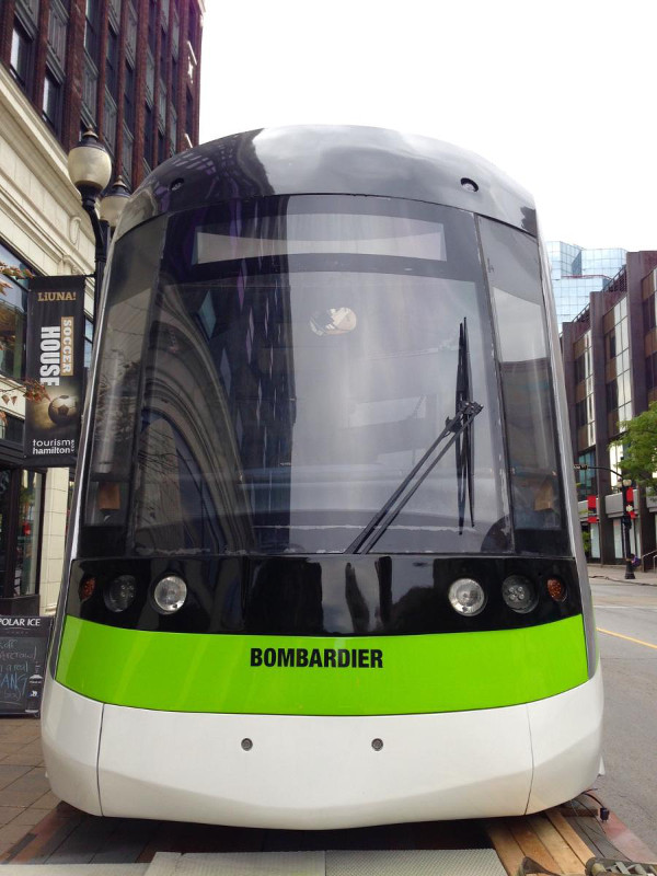 LRT vehicle, view from front (Image Credit: Jason Leach)