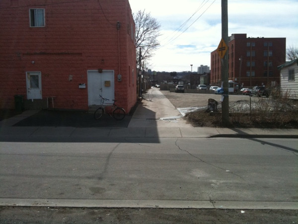 Beginning of Grand Alley at Birge Street