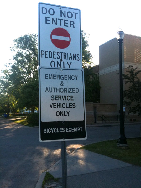 Car-free zone, McMaster University
