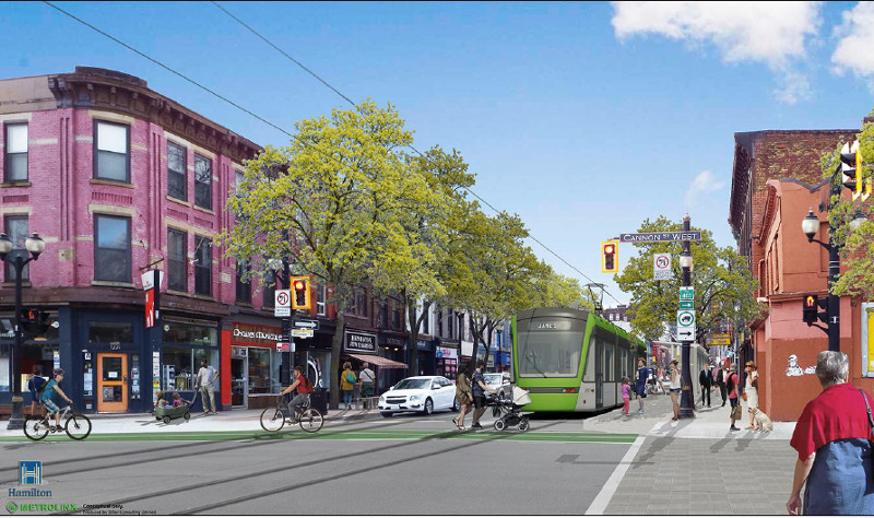 Rendering of LRT on James North