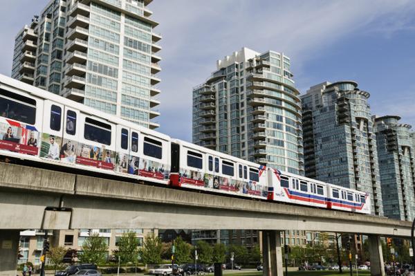 Skytrain in Vancouver