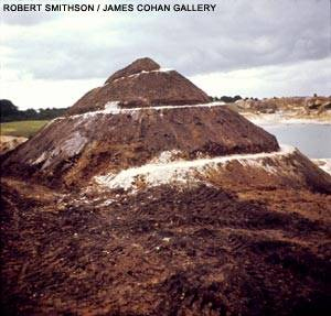 Spiral Hill, Emmen, Holland Summer 1971 earth, black, topsoil, white sand approximately 75' at base