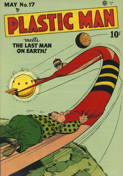 Plastic Man #17 (May 1949) Cover art by Jack Cole.