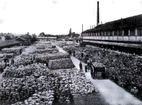 Figure 5: One of the quarries at La Ferté, near Paris, photographed about the end of the 19th century.