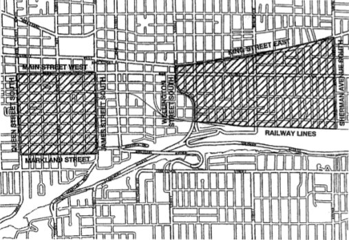 Map of moratorium areas (Appendix 'A' to PD00102(A) Hearings Sub-Committee, June 26, 2001)