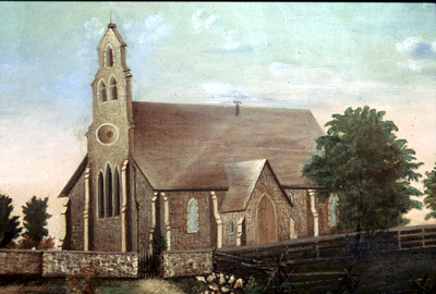 Fig. 1. St Peter's Anglican, Barton, 1851-1922, anonymous artist.