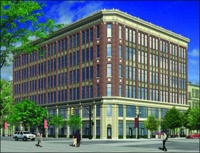 Rendering of LIUNA's latest plan for rebuilding the Lister Block