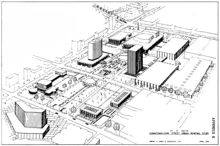 Original 1965 Civic Square plan, artist's rendering
