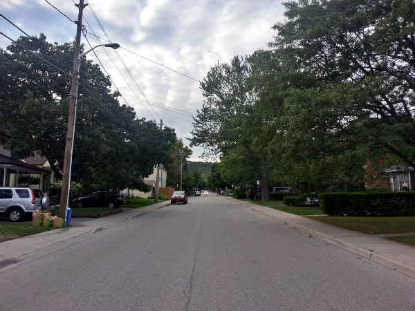 Park Street looking west from Matilda