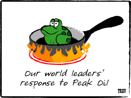 Editorial Cartoon: Our World Leaders' Response to Peak Oil