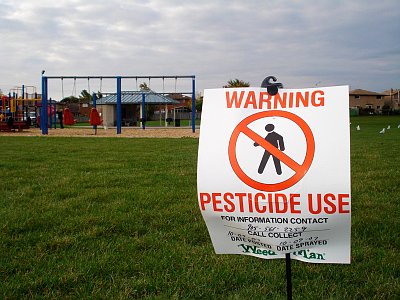 Pesticide Signs at Gordon Price and St. Vincent de Paul Schools
