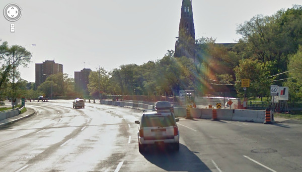 Google Street View of 60 km/h sign on King Street at Breadalbane, just west of Dundurn