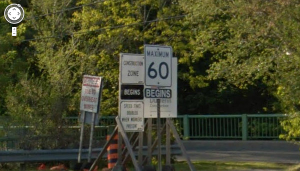 60 km/h sign close-up