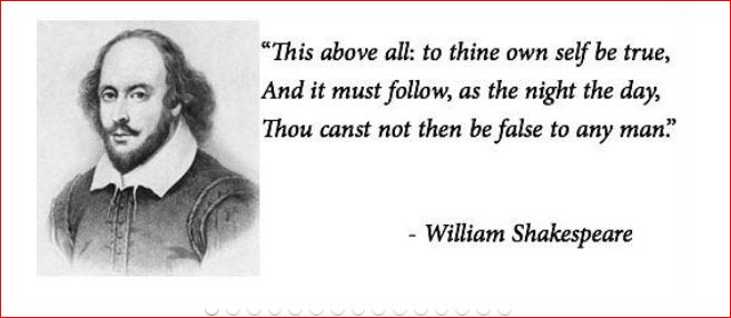 Shakespeare's Words Ring True.