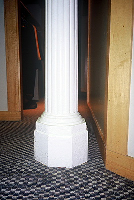 Fig. 9: Coppley Apparel (Young, Law), base of cast-iron column {David Cuming]