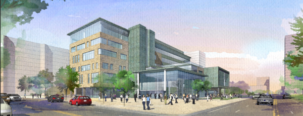Rendering: McMaster Downtown Health Campus, Main and Bay