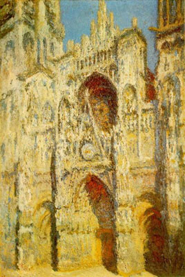 Rouen Cathedral, the West Portal and Saint-Romain Tower, Full Sunlight, Harmony in Blue and Gold 1994, Musee d'Orsay, Paris