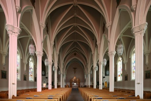 Fig. 6. Brantford, St Basil's Roman Catholic Church, interior, John Turner, 1866-1870.