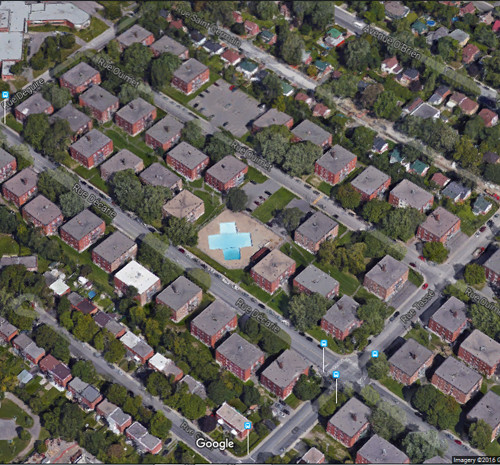 A portion of True North's Saint Laurent acquisition. Source: Google Maps.