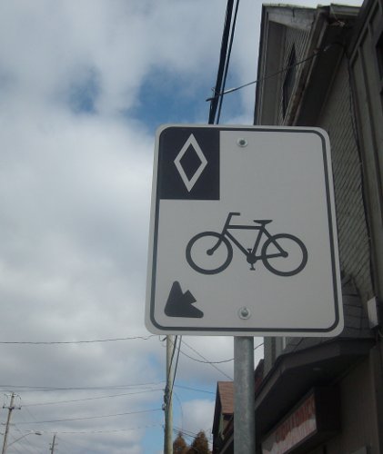 Bike sign