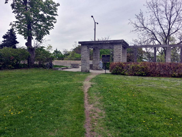 Desire Path across Southam Park, May 2015 (RTH file photo)