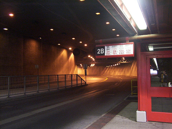 St. Laurent Transitway Station looking west. (Image Credit: O.C. Transpo)