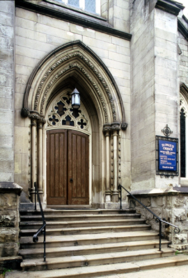 Fig. 7. Hamilton, St Paul's Presbyterian Church, east doorway.