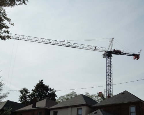 A tower crane overlooks Strathcona (RTH file photo)