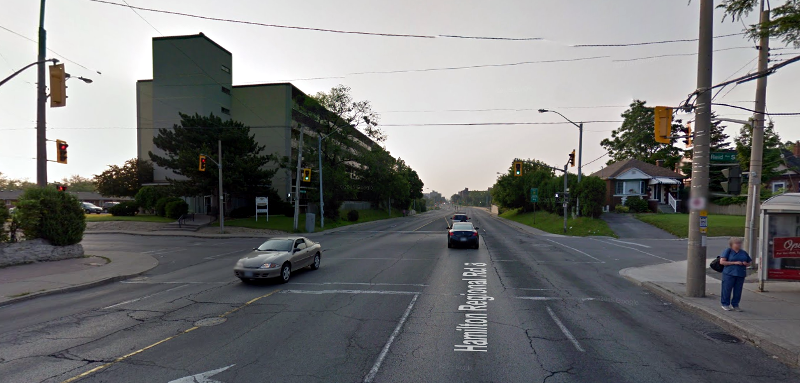 Queenston Road at Reid Avenue (Image Credit: Google Street View)