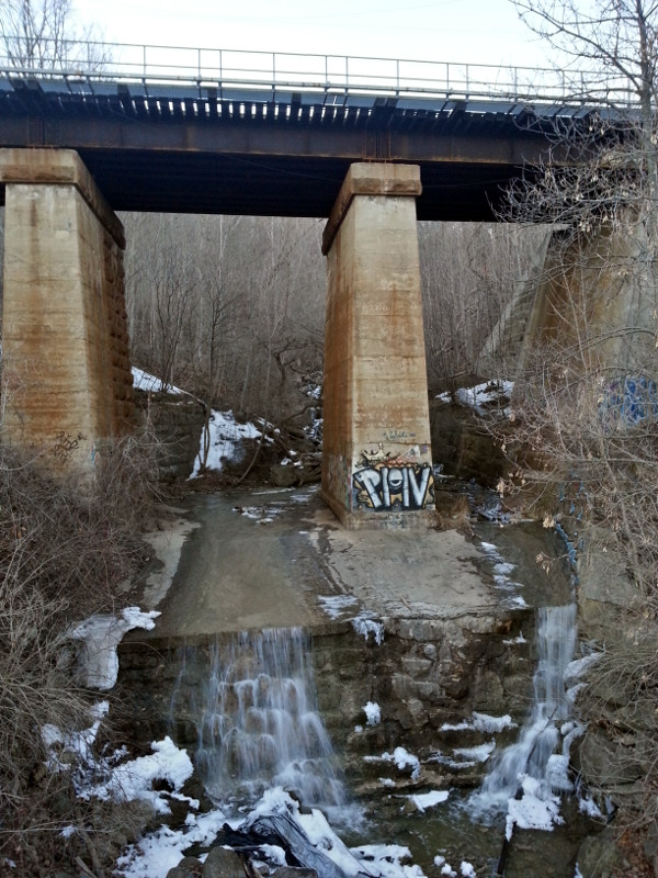 Sydenham Falls and rail bridge