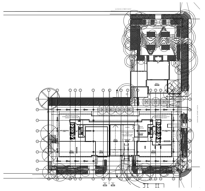 Television City architectural plans, ground floor
