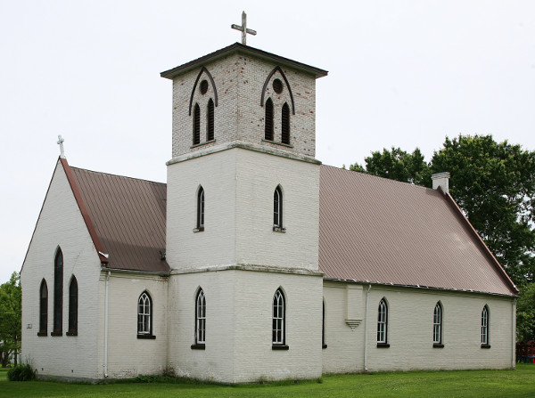 Fig. 8. Vienna, ON, St Luke's Anglican Church, William Hay, 1860-1862, exterior from NE
