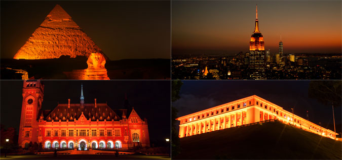 UN Orange The World Campaign banner