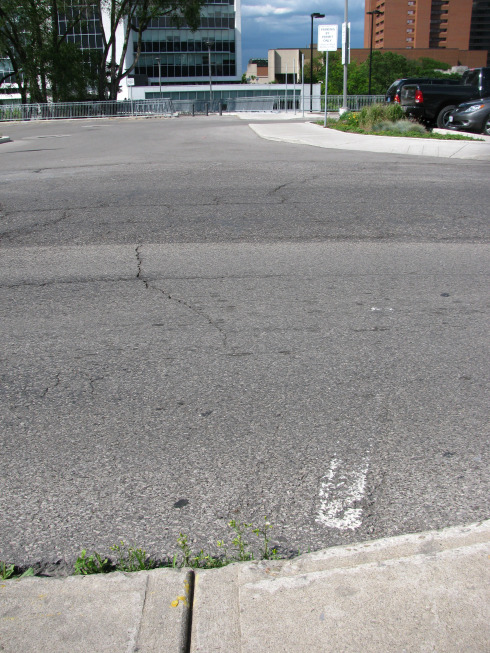 'Ghost crosswalk' on Hunter Street at Park Street, right behind City Hall (RTH file photo)