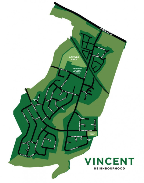 Jelly Bros map of Vincent neighbourhood