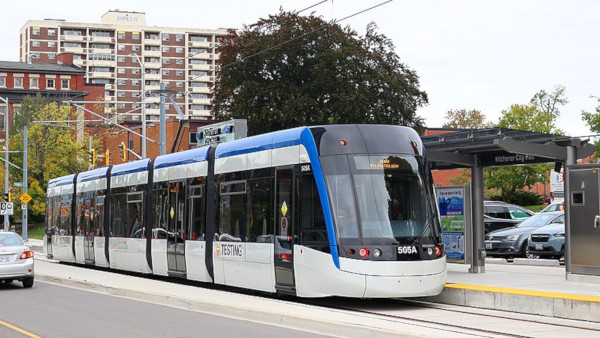 Waterloo ION LRT vehicle (Image Credit: Wikimedia, licenced under Creative Commons Attribution-Share Alike 3.0 Unported)