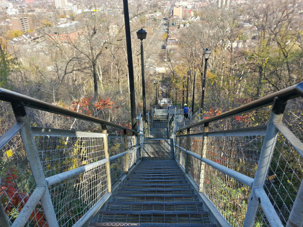 Wentworth Stairs, looking down from Sherman Access (RTH file photo)