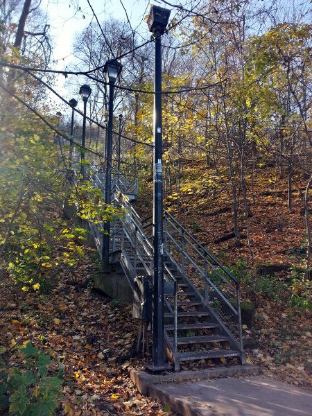 Wentworth Stairs from bottom, Autumn 2015 (RTH file photo)