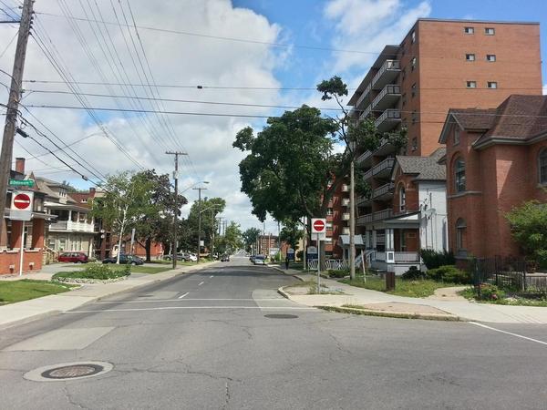 Wentworth Street, looking north from Delaware