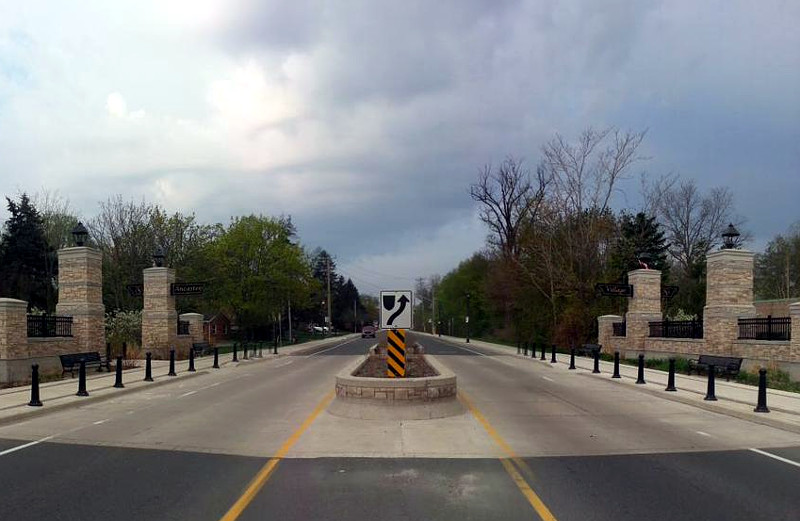 Traffic calming on Wilson Street in Ancaster (RTH file photo)