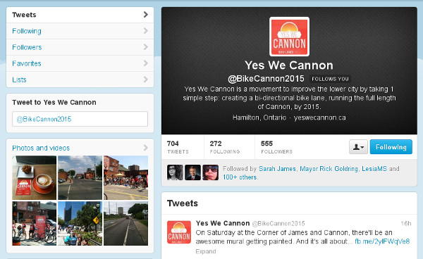 Yes We Cannon Twitter page